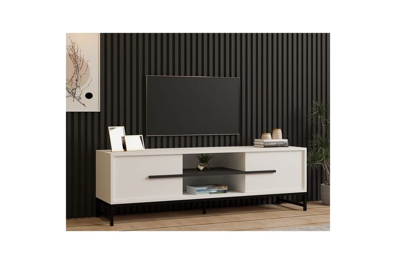 Mono TV-taso 160 cm - Valkoinen - Huonekalut - TV- & Mediakalusteet - Tv taso & Mediataso