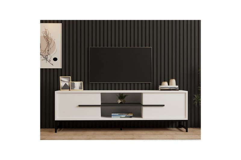 Mono TV-taso 160 cm - Valkoinen - Huonekalut - TV- & Mediakalusteet - Tv taso & Mediataso