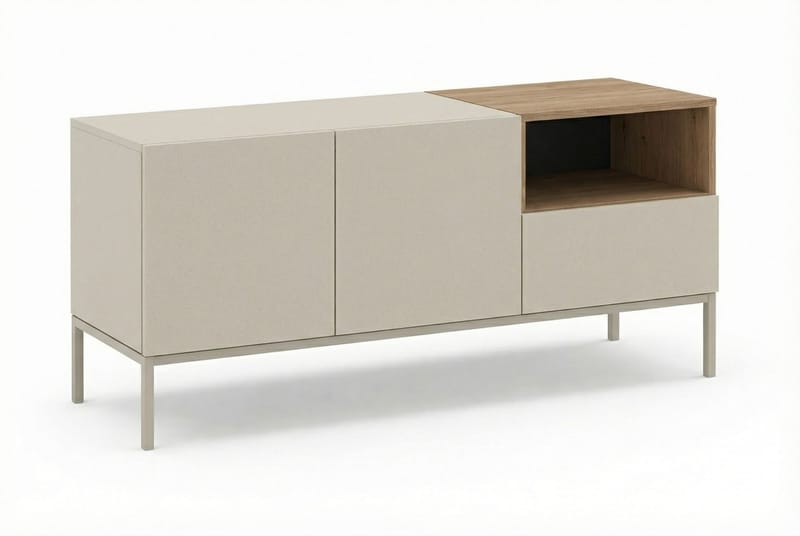 Morlen TV-taso 140 cm, Santstone ja luonnontammi