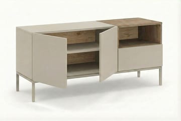 Morlen TV-taso 140 cm - Santstone ja luonnontammi - Huonekalut - TV- & Mediakalusteet - Tv taso & Mediataso