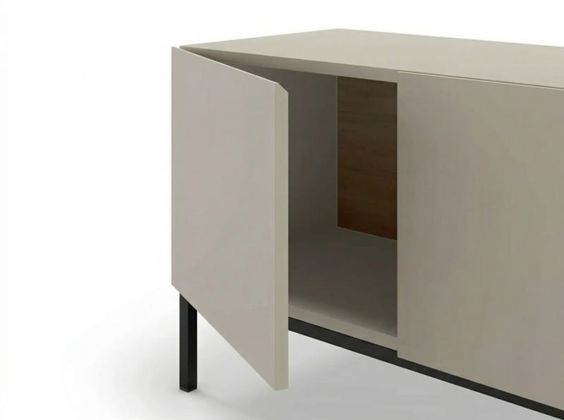 Morlen TV-taso 180x55x41,8 cm - hiekkakivi, luonnontammi ja musta - Huonekalut - TV- & Mediakalusteet - Tv taso & Mediataso