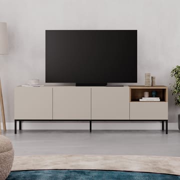 Morlen TV-taso 180x55x41,8 cm - hiekkakivi, luonnontammi ja musta - Huonekalut - TV- & Mediakalusteet - Tv taso & Mediataso