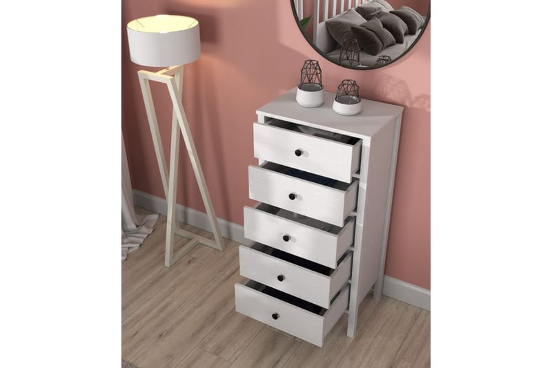 Navric TV-kaappi 58 cm - Luonnollinen/Valkoinen - Huonekalut - TV- & Mediakalusteet - TV-kaappi