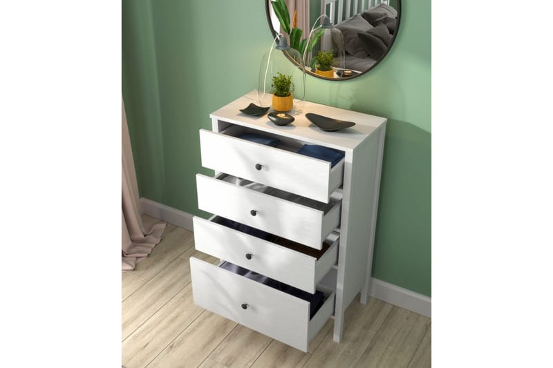 Navric TV-kaappi 77 cm - Luonnollinen/Valkoinen - Huonekalut - TV- & Mediakalusteet - TV-kaappi