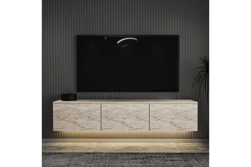 Neon Tv-taso 160 cm Beige - Beige - Huonekalut - TV- & Mediakalusteet - Tv taso & Mediataso