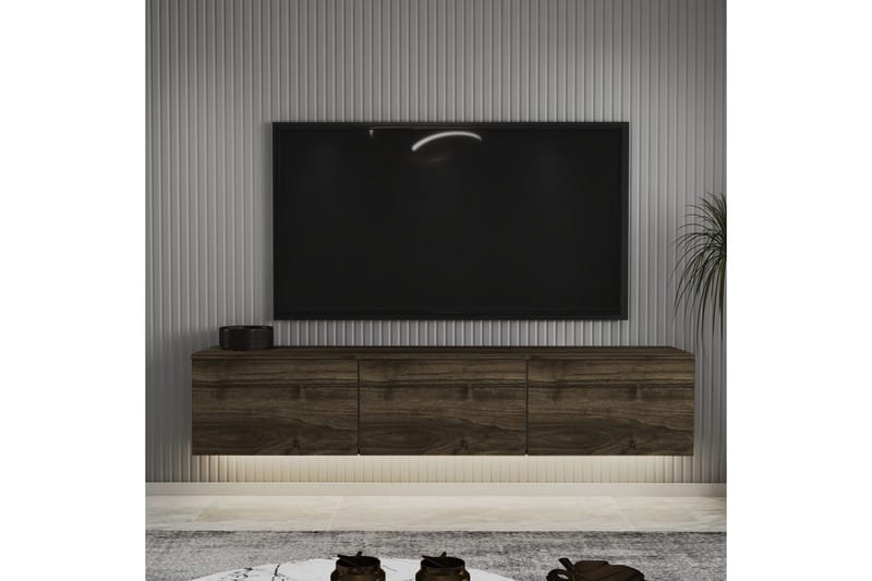 Neon-TV-taso 160 cm - Ruskea - Huonekalut - TV- & Mediakalusteet - Tv taso & Mediataso