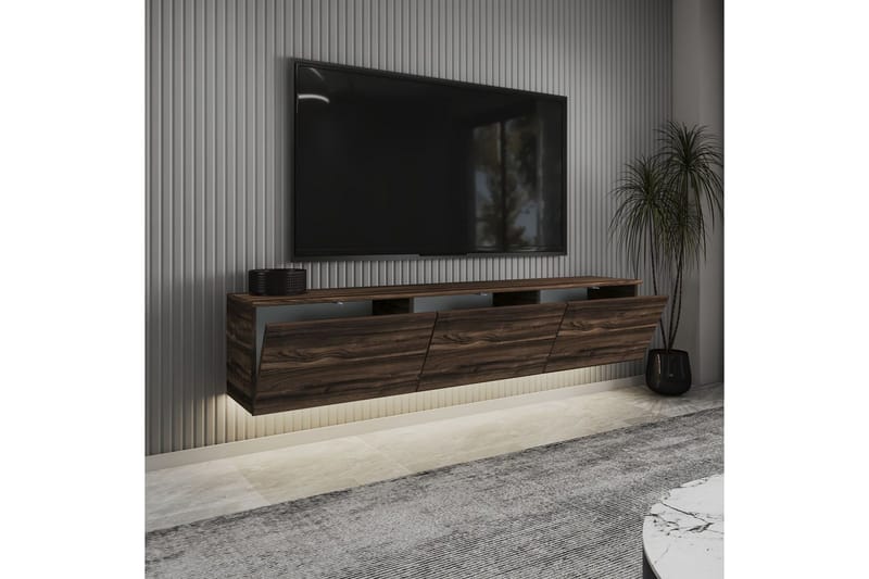 Neon-TV-taso 160 cm - Ruskea - Huonekalut - TV- & Mediakalusteet - Tv taso & Mediataso