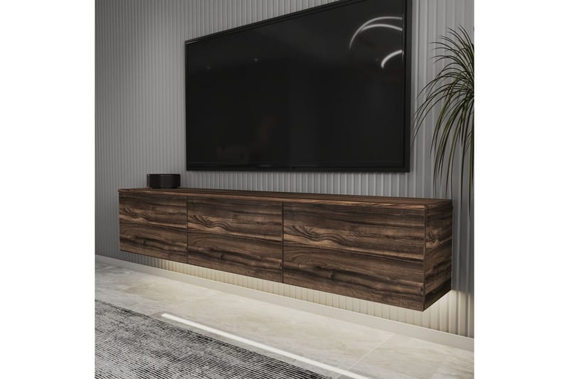 Neon-TV-taso 160 cm - Ruskea - Huonekalut - TV- & Mediakalusteet - Tv taso & Mediataso