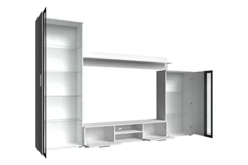 Olerum TV-huonekalusetti 256x40 cm - Valkoinen - Huonekalut - TV- & Mediakalusteet - TV-kalustepaketti