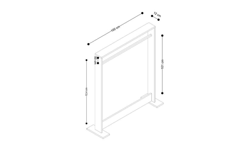 Olyric Hattuhylly 100 cm - Tammi - Huonekalut - TV- & Mediakalusteet - TV-hyllyt