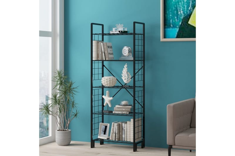 Osmir Kirjahylly 30 cm - Musta - Säilytys - Hylly - Kirjahylly