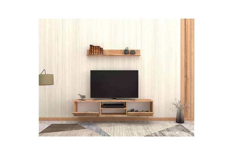 Palgrave TV-hylly 180 cm - Tammi - Huonekalut - TV- & Mediakalusteet - TV-hyllyt