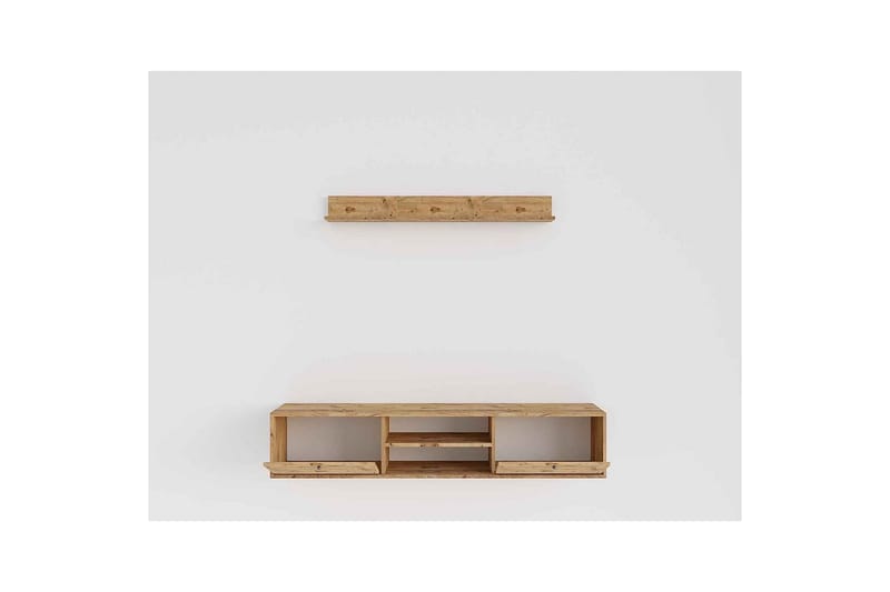 Palgrave TV-hylly 180 cm - Tammi - Huonekalut - TV- & Mediakalusteet - TV-hyllyt