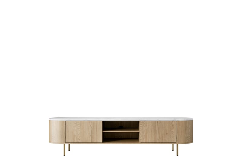 Pantego Tv-Taso 184x40 cm - Valkoinen - Huonekalut - TV- & Mediakalusteet - Tv taso & Mediataso