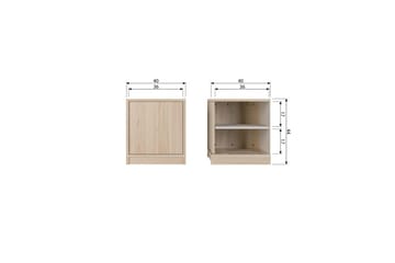 Peruskaappi Modulaarinen - 44x40x40 cm - Säilytys - Kaappi - Säilytyskaappi