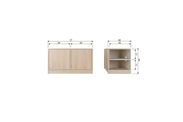 Peruskaappi Modulaarinen - 44x77x40 cm - Säilytys - Kaappi - Säilytyskaappi