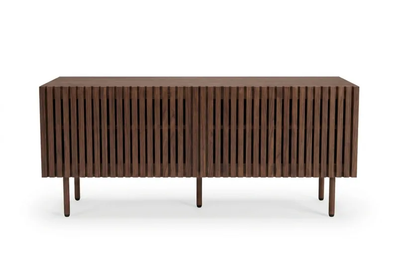 Peyra rimapintainen TV-taso 120 cm, Pähkinä