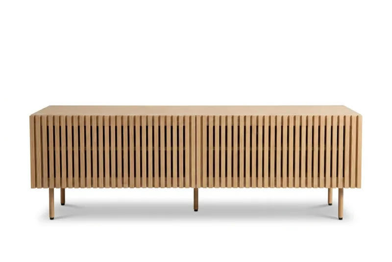 Peyra rimapintainen TV-taso 160 cm, Luonnonvärinen