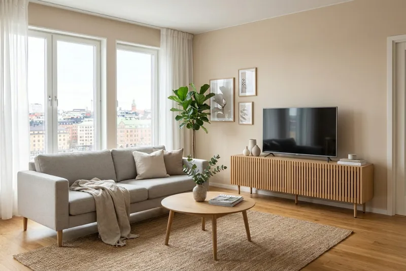 Peyra rimapintainen TV-taso 160 cm - Luonnonvärinen - Huonekalut - TV- & Mediakalusteet - Tv taso & Mediataso