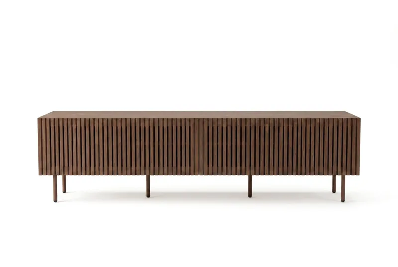 Peyra rimapintainen TV-taso 200 cm, Pähkinä