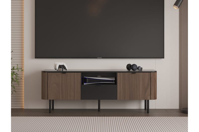 Pollena Tv-Taso 151x39 cm - Ruskea - Huonekalut - TV- & Mediakalusteet - Tv taso & Mediataso