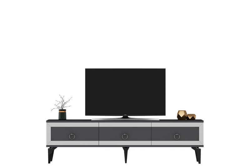 Ponny Tv-taso 180 cm - Antrasiitti/Hopea - Huonekalut - TV- & Mediakalusteet - Tv taso & Mediataso