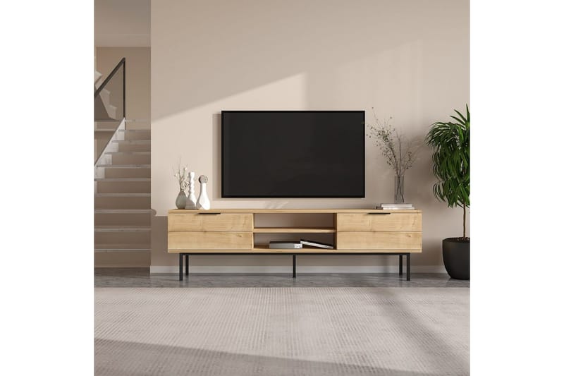 Ranjit TV-taso 180 cm - Luonnollinen - Huonekalut - TV- & Mediakalusteet - Tv taso & Mediataso