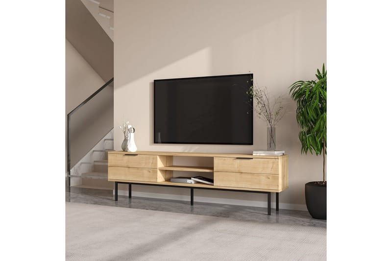 Ranjit TV-taso 180 cm - Luonnollinen - Huonekalut - TV- & Mediakalusteet - Tv taso & Mediataso