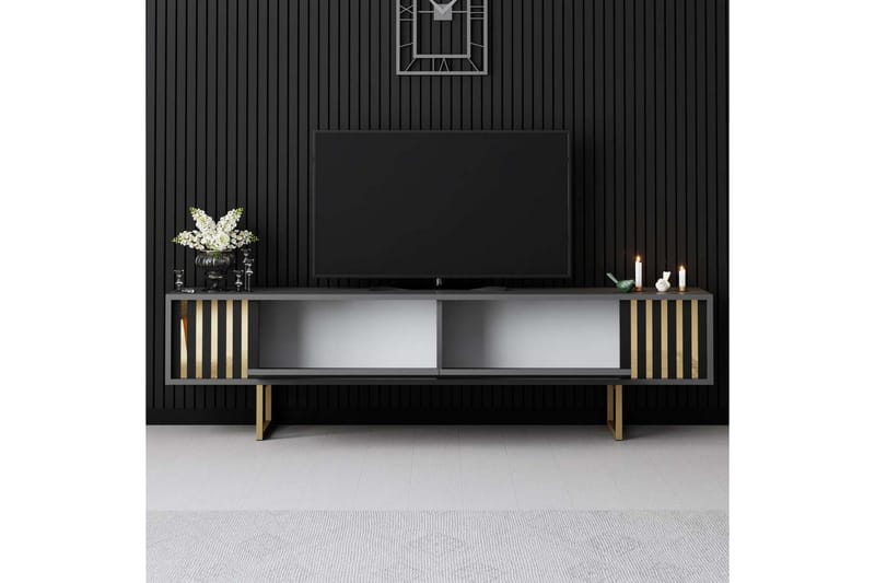 Rany TV-taso 180 cm - Kulta/Grafiitinharmaa - Huonekalut - TV- & Mediakalusteet - Tv taso & Mediataso