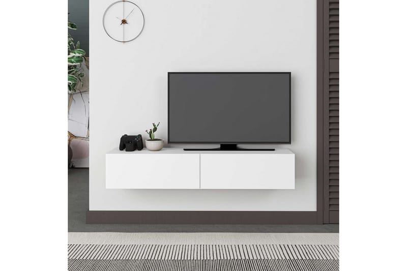 Rasab TV-taso 135 cm - Valkoinen - Huonekalut - TV- & Mediakalusteet - Tv taso & Mediataso