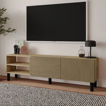 Relento TV-taso 150 cm - lämmin tammi, Sapphire-tammi - Huonekalut - TV- & Mediakalusteet - Tv taso & Mediataso