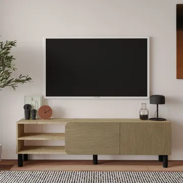 Relento TV-taso 150 cm - lämmin tammi, Sapphire-tammi - Huonekalut - TV- & Mediakalusteet - Tv taso & Mediataso