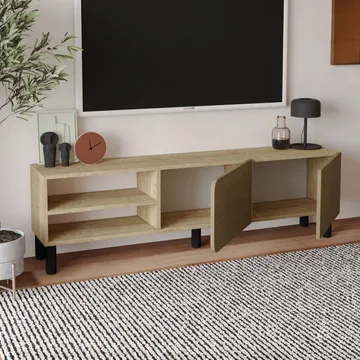 Relento TV-taso 150 cm - lämmin tammi, Sapphire-tammi - Huonekalut - TV- & Mediakalusteet - Tv taso & Mediataso