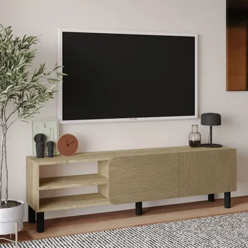 Relento TV-taso 150 cm - lämmin tammi, Sapphire-tammi - Huonekalut - TV- & Mediakalusteet - Tv taso & Mediataso