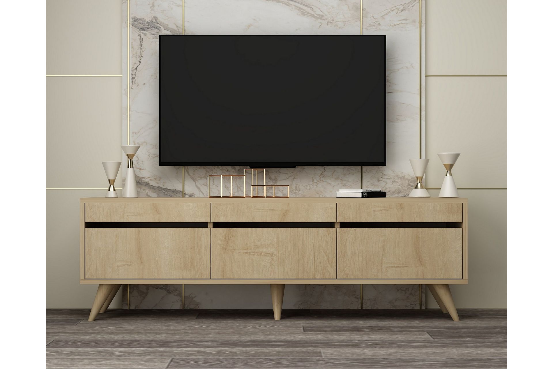 Relento Tv-taso 150 cm - Tammi - Huonekalut - TV- & Mediakalusteet - Tv taso & Mediataso