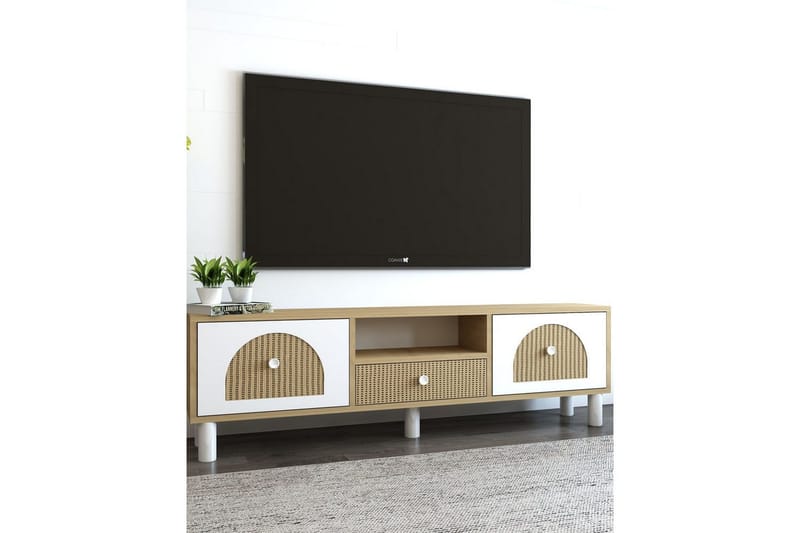 Rion TV-taso 140 cm - Beige - Huonekalut - TV- & Mediakalusteet - Tv taso & Mediataso