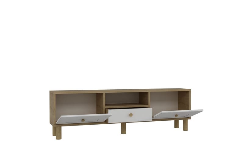 Rion TV-taso 140 cm - Valkoinen - Huonekalut - TV- & Mediakalusteet - Tv taso & Mediataso