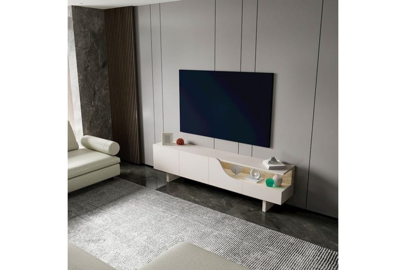 Safiya TV-taso 180 cm - Beige - Huonekalut - TV- & Mediakalusteet - Tv taso & Mediataso