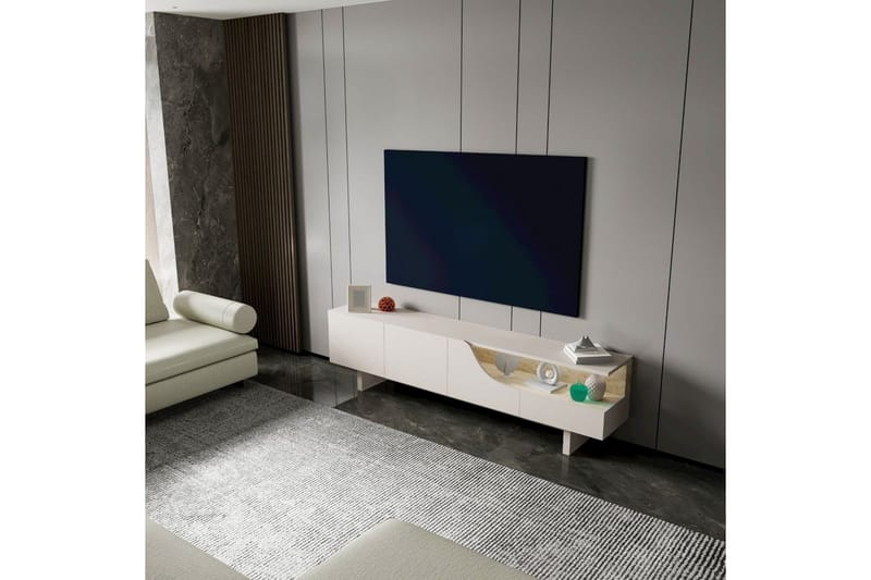 Safiya TV-taso 180 cm - Beige - Huonekalut - TV- & Mediakalusteet - Tv taso & Mediataso