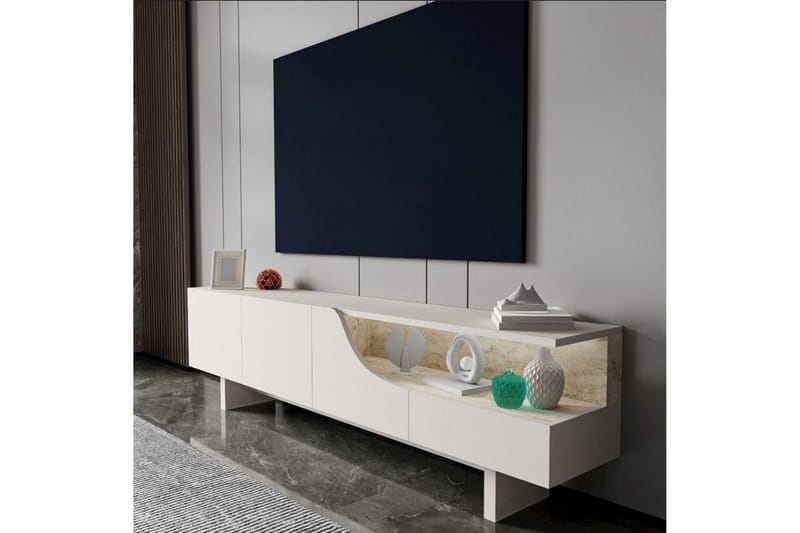 Safiya TV-taso 180 cm - Beige - Huonekalut - TV- & Mediakalusteet - Tv taso & Mediataso