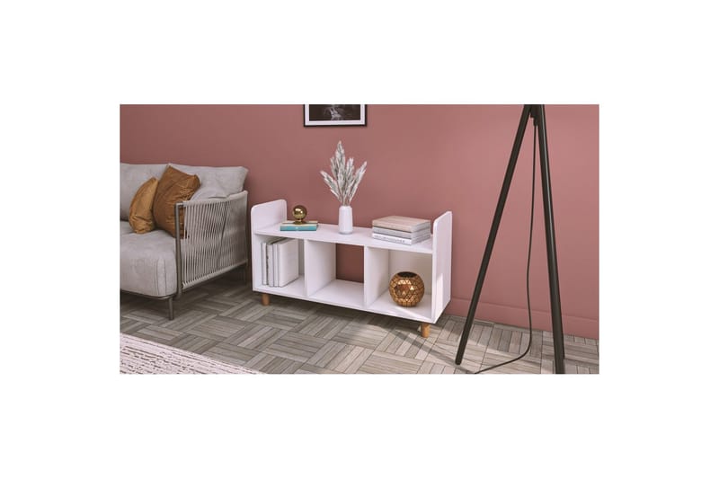 Sakarya TV-taso 115,2 cm - Valkoinen - Huonekalut - TV- & Mediakalusteet - Tv taso & Mediataso
