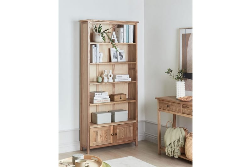 Salton kirjahylly 85 cm tammi - Vaaleanruskea - Säilytys - Hylly - Kirjahylly
