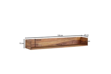Seinähylly Wohnling Kiinteä puurakenne seinään kiinnitettävä 120 cm maalaistyyli - Talo & remontointi - Keittiö & kylpyhuone - Keittiö & kodinhoitohuone - Keittiön sisustus - Keittiöhylly