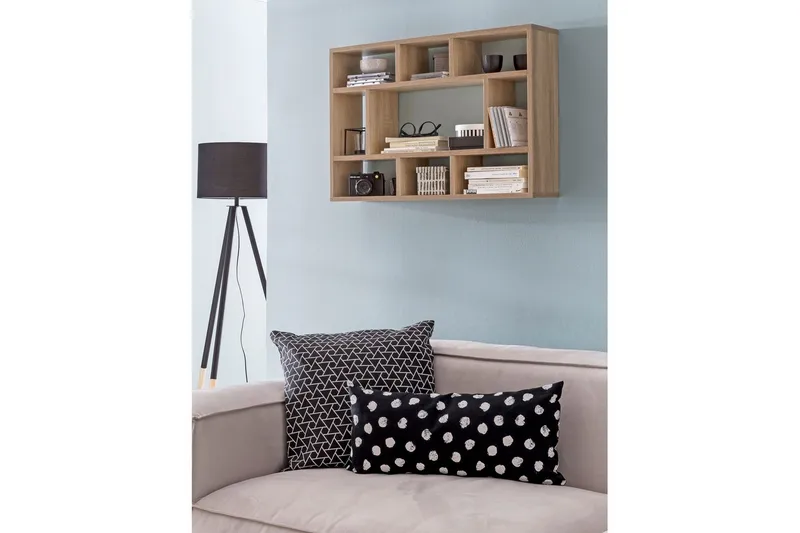 Seinähylly Wohnling melamiinipäällystetty lastulevy, kirjasäilytys, seinäkiinnitys, moderni tyyli Sonoma - Sonoma - Talo & remontointi - Keittiö & kylpyhuone - Keittiö & kodinhoitohuone - Keittiön sisustus - Keittiöhylly