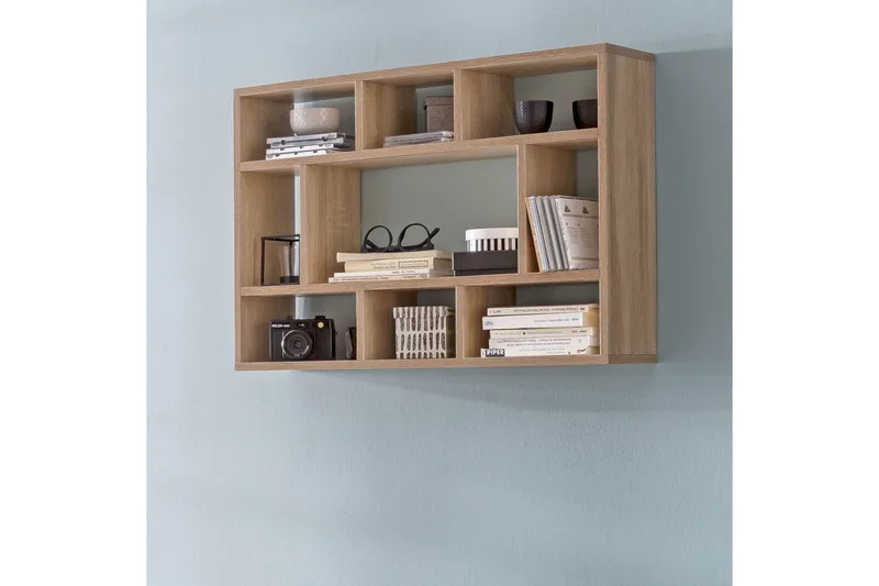 Seinähylly Wohnling melamiinipäällystetty lastulevy, kirjasäilytys, seinäkiinnitys, moderni tyyli Sonoma - Sonoma - Talo & remontointi - Keittiö & kylpyhuone - Keittiö & kodinhoitohuone - Keittiön sisustus - Keittiöhylly