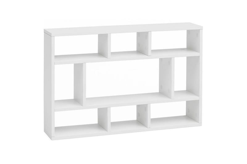 Seinähylly Wohnling melamiinipäällystetty lastulevy, kirjasäilytys, seinäkiinnitys, moderni tyyli Valkoinen, Valkoinen