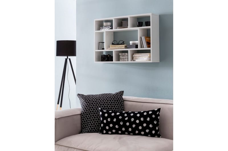 Seinähylly Wohnling melamiinipäällystetty lastulevy, kirjasäilytys, seinäkiinnitys, moderni tyyli Valkoinen - Valkoinen - Talo & remontointi - Keittiö & kylpyhuone - Keittiö & kodinhoitohuone - Keittiön sisustus - Keittiöhylly