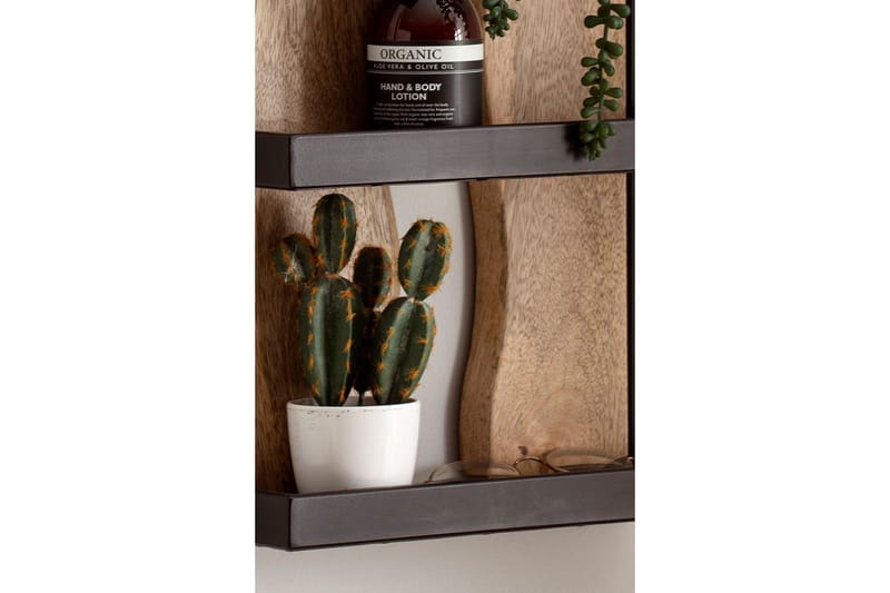 Seinähylly Wohnling Puureunainen täyspuinen metallikehys, jossa 4 hyllyä, teollinen - Talo & remontointi - Keittiö & kylpyhuone - Keittiö & kodinhoitohuone - Keittiön sisustus - Keittiöhylly