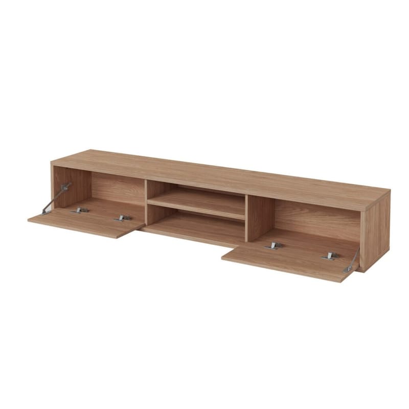 Seinälle kiinnitettävä TV-taso Frida 2 läppää ylhäällä - Öljytty tammi - Huonekalut - TV- & Mediakalusteet - Tv taso & Mediataso