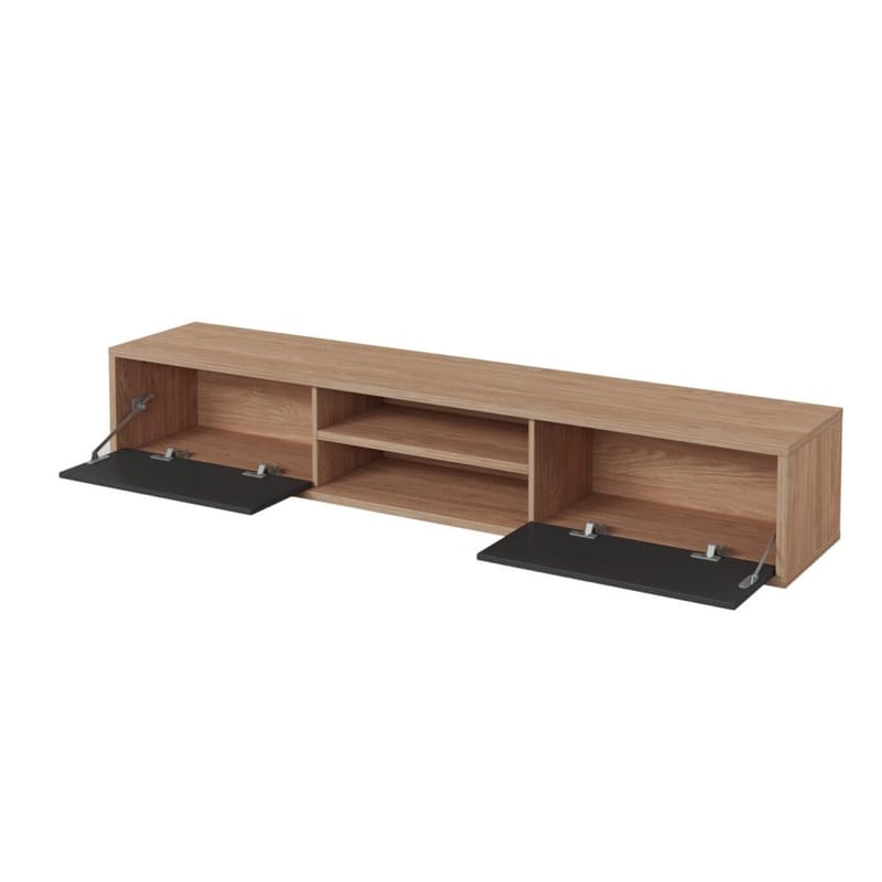 Seinälle kiinnitettävä TV-taso Frida 2 läppää ylhäällä - Antrasiitti - Huonekalut - TV- & Mediakalusteet - Tv taso & Mediataso